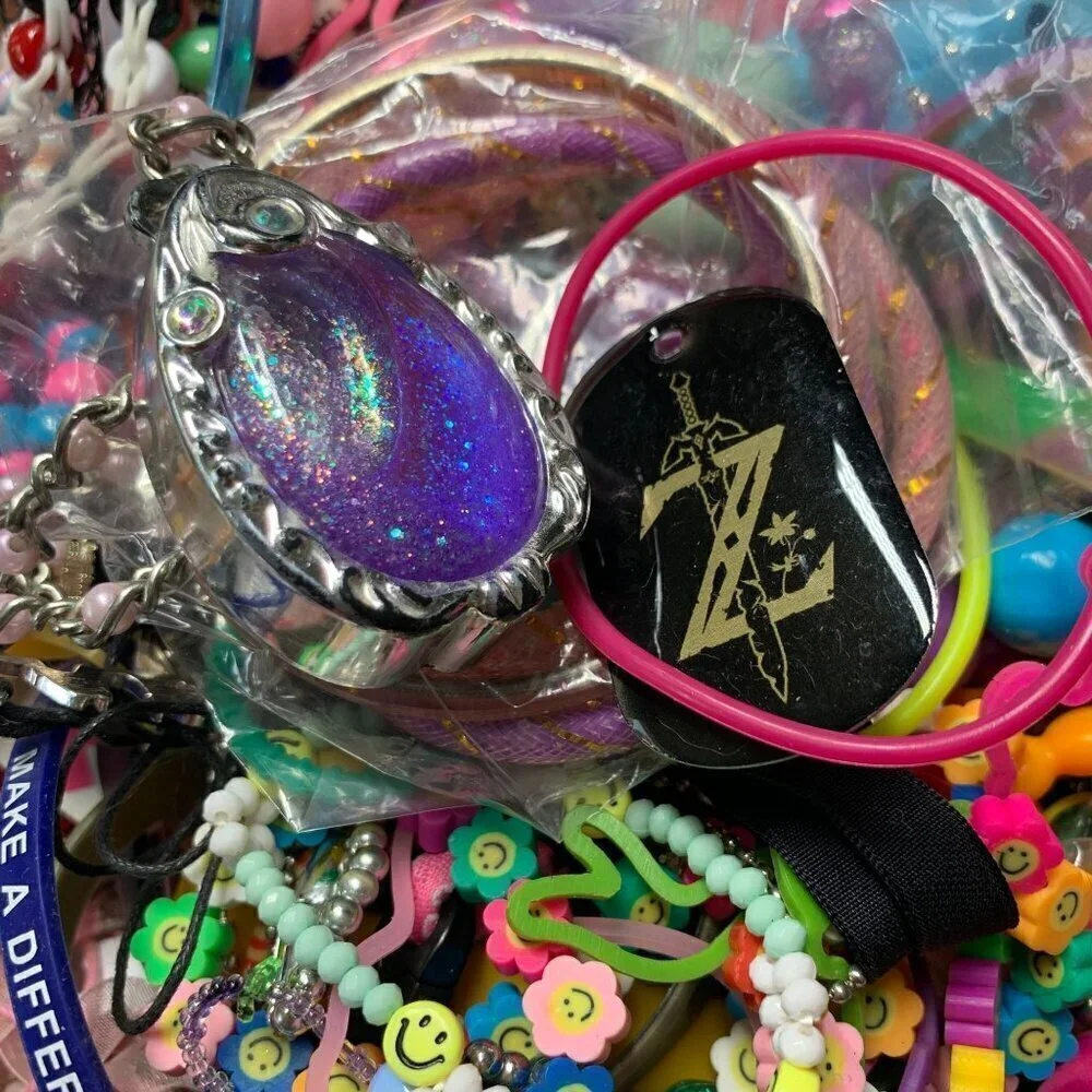 2 LB Bulk Lot of Kidcore Children’s Jewelry – Fun, Rainbow Colorful, & Playful!